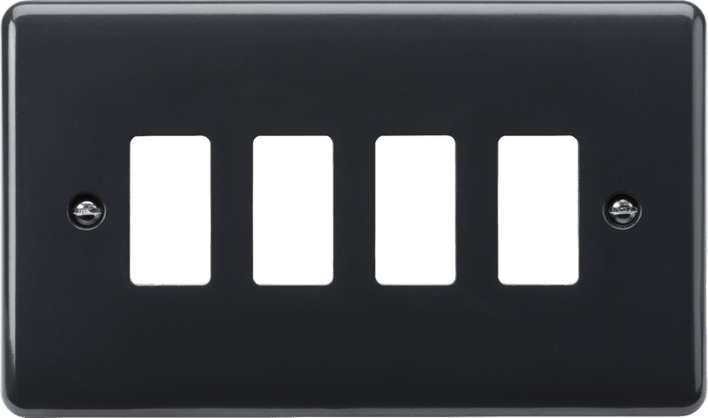 Knightsbridge MLA PMG4 4G grid faceplate [Part M Compliant] - Knightsbridge MLA - Falcon Electrical UK