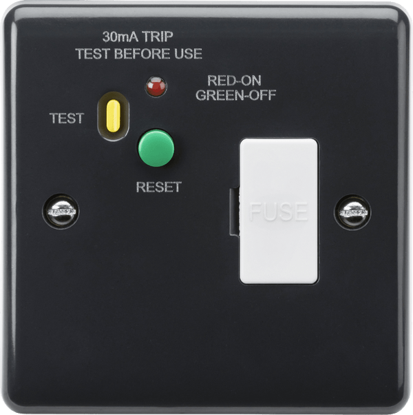 Knightsbridge MLA PM6RCD 13A RCD fused spur (Type A) [Part M Compliant] - Knightsbridge MLA - Falcon Electrical UK