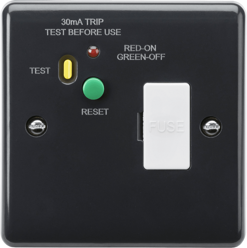 Knightsbridge MLA PM6RCD 13A RCD fused spur (Type A) [Part M Compliant] - Knightsbridge MLA - Falcon Electrical UK