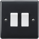 Knightsbridge MLA PM3000 10AX 2G 2-way plate switch [Part M Compliant] - Knightsbridge MLA - Falcon Electrical UK