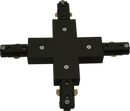 Knightsbridge MLA TRKXBK 230V Track X-connector - Black - Knightsbridge MLA - Falcon Electrical UK