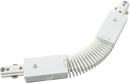 Knightsbridge MLA TRKFCW 230V Single Circuit Track Flexible Connector White - Knightsbridge MLA - Falcon Electrical UK