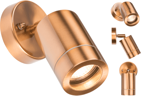 Knightsbridge MLA WALL3LC 230V IP65 GU10 35W Adjustable Wall Light - Copper Colour - Knightsbridge MLA - Falcon Electrical UK