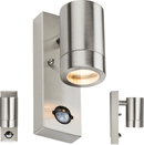 Knightsbridge MLA WALL5LSS 230V IP44 GU10 Stainless Steel Wall Light with Pir - Knightsbridge MLA - Falcon Electrical UK