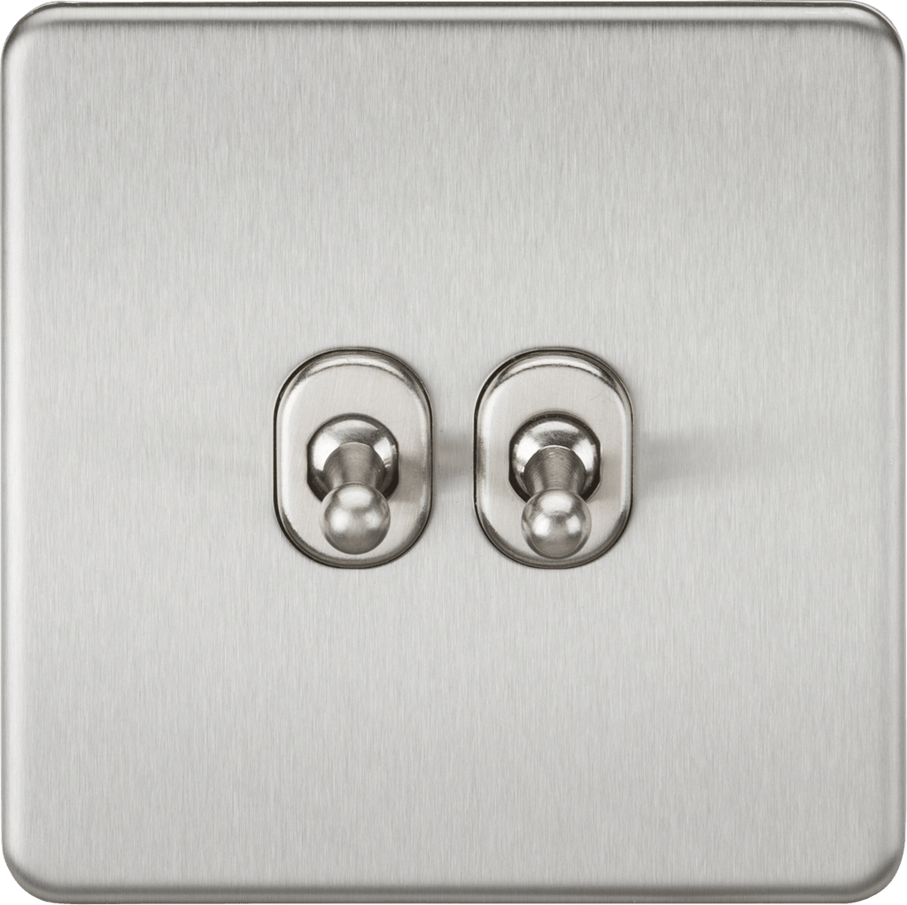 Knightsbridge MLA SF2TOGBC Screwless 10AX 2G 2-Way Toggle Switch ...