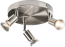Knightsbridge MLA NSPGU3BC 230V GU10 Triple Spotlight - Brushed Chrome - Knightsbridge MLA - Falcon Electrical UK