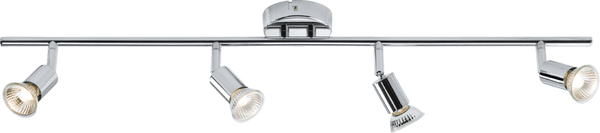 Knightsbridge MLA NSPGU4C 230V GU10 Quad Bar Spotlight - Chrome - Knightsbridge MLA - Falcon Electrical UK
