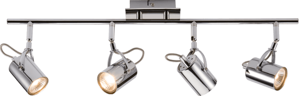 Knightsbridge MLA NSP4C 230V GU10 Quad Bar Spotlight - Chrome - Knightsbridge MLA - Falcon Electrical UK