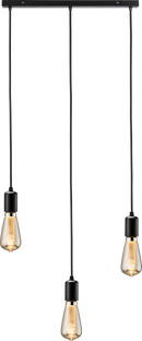 Knightsbridge MLA CALCO3BMB CALLA - 230V E27 Contemporary 3 Light Bar Pendant - Matt Black - Knightsbridge MLA - Falcon Electrical UK