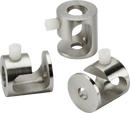 Knightsbridge MLA CALHK3BC Pack of 3 Pendant Ceiling Hooks - Brushed Chrome - Knightsbridge MLA - Falcon Electrical UK