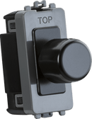 Knightsbridge MLA GDM150IBB 1G 2-way 10-150W (5-100W LED) intelligent dimmer - brushed brass - Knightsbridge MLA - Falcon Electrical UK