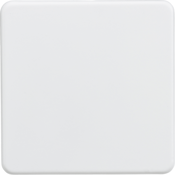 Knightsbridge MLA SF8350MW Screwless 1G Blanking Plate - Matt White - Knightsbridge MLA - Falcon Electrical UK