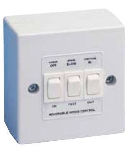 Manrose 1348 - Two Speed Reversible Controller (For 9"-230mm Fans Only) - Manrose - Falcon Electrical UK