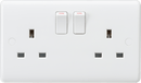 Knightsbridge MLA CU9000S 13A 2G SP Switched Socket with twin earths - ASTA approved - Knightsbridge MLA - Falcon Electrical UK