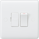 Knightsbridge MLA CU6300F Curved Edge 13A Switched Fused Spur Unit with Flex Outlet from Base - Knightsbridge MLA - Falcon Electrical UK