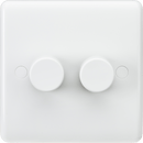 Knightsbridge MLA CU2162 Curved Edge 2G 40-400W Dimmer - Knightsbridge MLA - Falcon Electrical UK