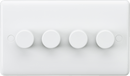 Knightsbridge MLA CU2164 Curved Edge 4G 40-400W Dimmer - Knightsbridge MLA - Falcon Electrical UK