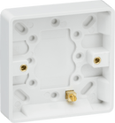 Knightsbridge MLA CU1300 Curved Edge Single 16mm Pattress Box with Earth Terminal - Knightsbridge MLA - Falcon Electrical UK