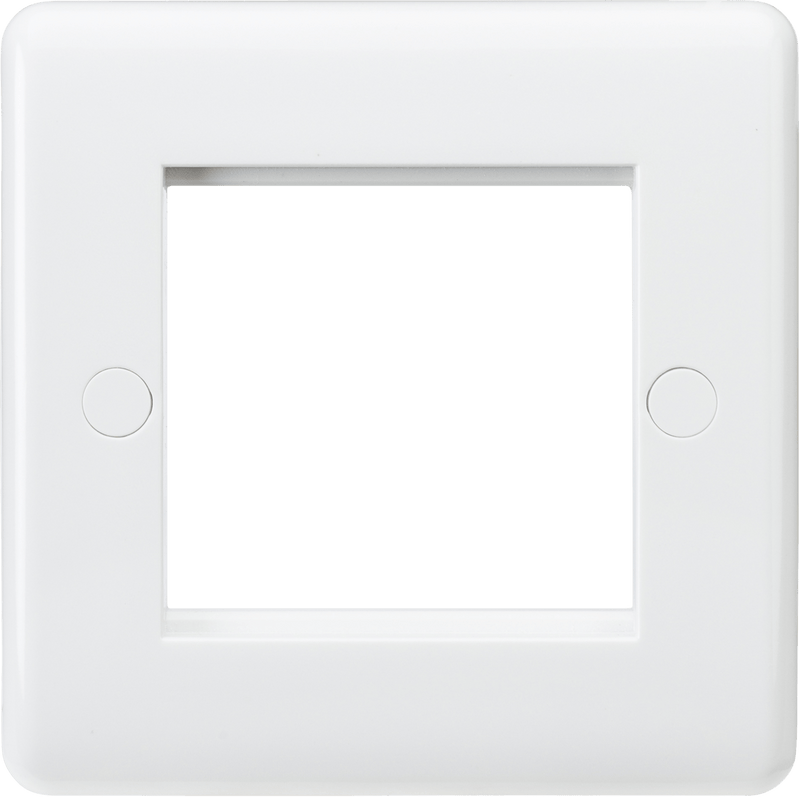 Knightsbridge MLA CU2G Curved Edge 2G Modular Faceplate - Knightsbridge MLA - Falcon Electrical UK
