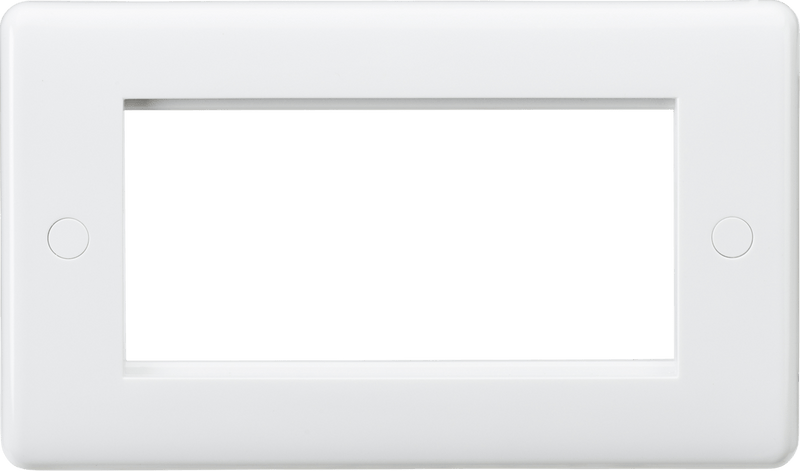 Knightsbridge MLA CU4G Curved Edge 4G Modular Faceplate - Knightsbridge MLA - Falcon Electrical UK