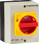 Knightsbridge MLA IN0026 IP65 32A Rotary Isolator 4P AC (230V-415V) - Knightsbridge MLA - Falcon Electrical UK