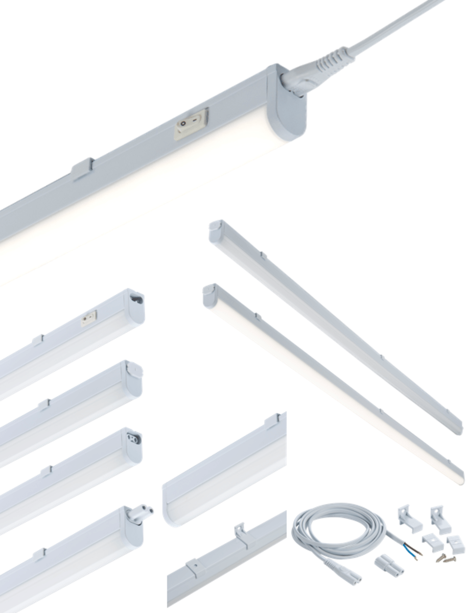 Knightsbridge MLA UCLED4WW 230V 4W LED Linkable Striplight 3000K (277mm ...