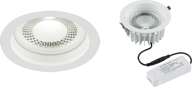Knightsbridge MLA CRDL10 230V 10W COB LED Recessed Commercial Downlight 4000K - Knightsbridge MLA - Falcon Electrical UK