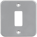 Knightsbridge MLA GDFP001M Metalclad 1G grid faceplate - Knightsbridge MLA - Falcon Electrical UK