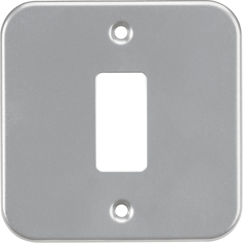 Knightsbridge MLA GDFP001M Metalclad 1G grid faceplate - Knightsbridge MLA - Falcon Electrical UK