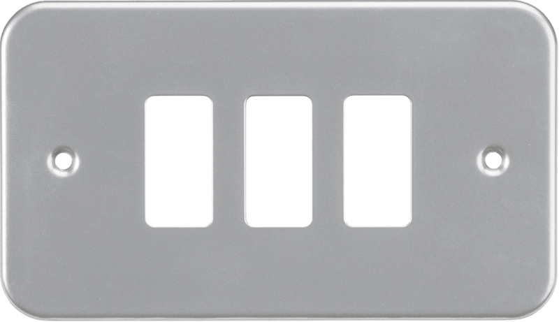 Knightsbridge MLA GDFP003M Metalclad 3G grid faceplate - Knightsbridge MLA - Falcon Electrical UK