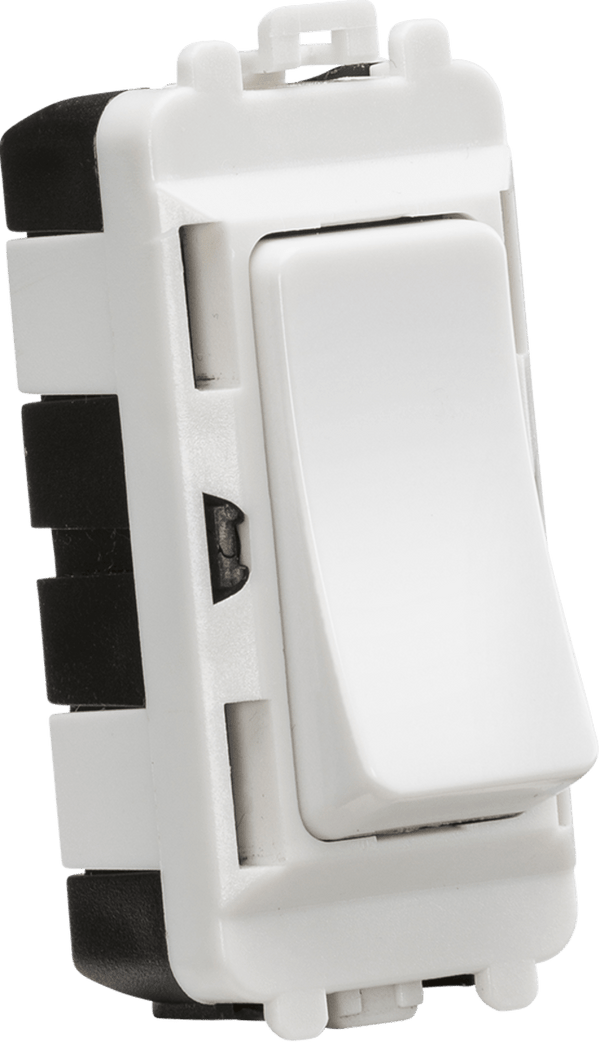Knightsbridge MLA GDM002U 20AX DP grid module - white - Knightsbridge MLA - Falcon Electrical UK