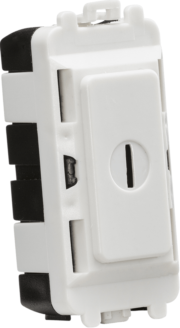 Knightsbridge MLA GDM009U 20AX 2 way SP key module - white - Knightsbridge MLA - Falcon Electrical UK
