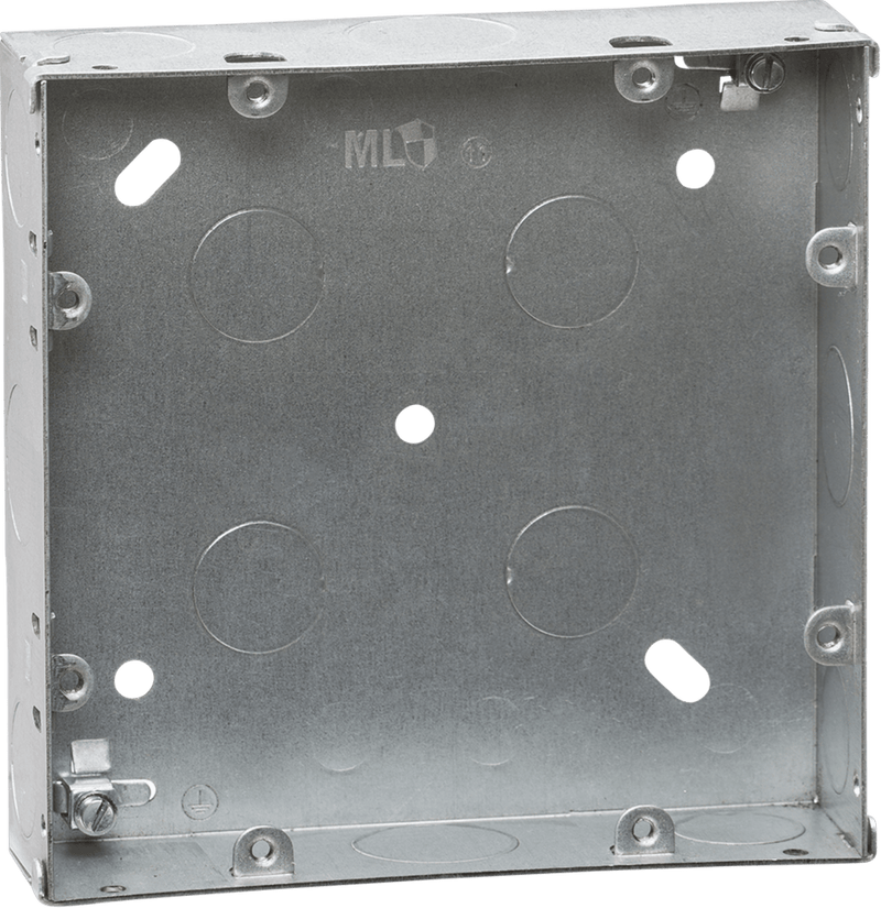 Knightsbridge MLA GDSG68G 6-8G 35mm galvanised steel box - Knightsbridge MLA - Falcon Electrical UK