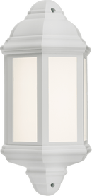 Knightsbridge MLA LANT3W 230V IP54 LED Half Wall Lantern - White - Knightsbridge MLA - Falcon Electrical UK