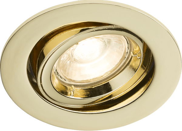 Knightsbridge MLA RD2B IP20 230V GU10 Brass Recessed Tilt Twist & Lock Downlight - Knightsbridge MLA - Falcon Electrical UK