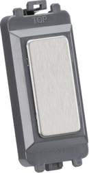 Knightsbridge MLA GDM013BC Blank grid module - brushed chrome - Knightsbridge MLA - Falcon Electrical UK