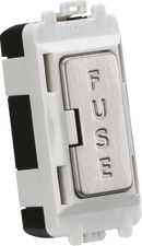 Knightsbridge MLA GDM011BC 13A fused module - brushed chrome - Knightsbridge MLA - Falcon Electrical UK