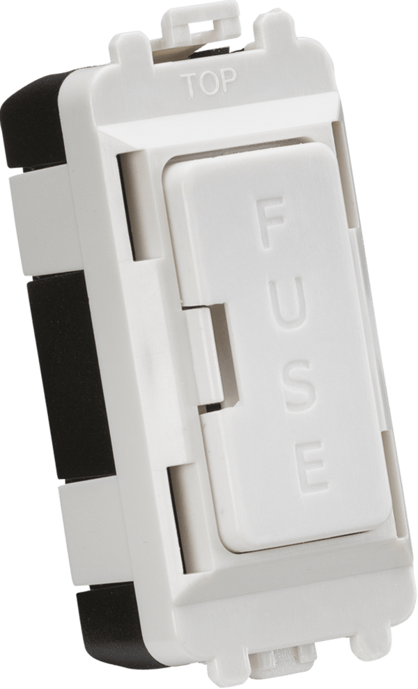 Knightsbridge MLA GDM011U 13A fused module - white - Knightsbridge MLA - Falcon Electrical UK