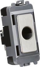Knightsbridge MLA GDM012BC Flex outlet module (up to 10mm) - brushed chrome - Knightsbridge MLA - Falcon Electrical UK