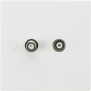 Knightsbridge MLA SN0140 TV and SAT TV Outlet (non-isolated) - Knightsbridge MLA - Falcon Electrical UK