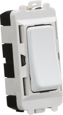 Knightsbridge MLA GDM001MW 20AX 2 way SP grid module - matt white - Knightsbridge MLA - Falcon Electrical UK