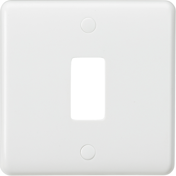 Knightsbridge MLA CUG1 Curved edge 1G grid faceplate - Knightsbridge MLA - Falcon Electrical UK