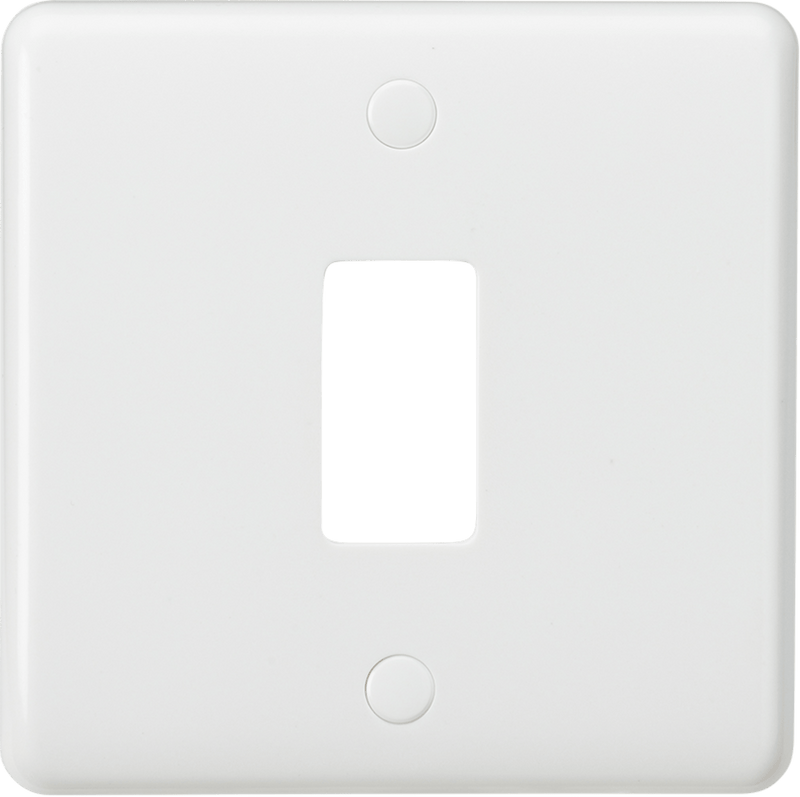 Knightsbridge MLA CUG1 Curved edge 1G grid faceplate - Knightsbridge MLA - Falcon Electrical UK