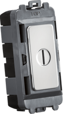 Knightsbridge MLA GDM009PC 20AX 2 way SP key module - polished chrome - Knightsbridge MLA - Falcon Electrical UK