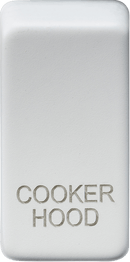 Knightsbridge MLA GDCOOKMW Switch cover "marked COOKER HOOD" - matt white - Knightsbridge MLA - Falcon Electrical UK