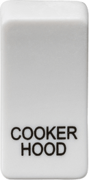 Knightsbridge MLA GDCOOKU Switch cover "marked COOKER HOOD" - white - Knightsbridge MLA - Falcon Electrical UK