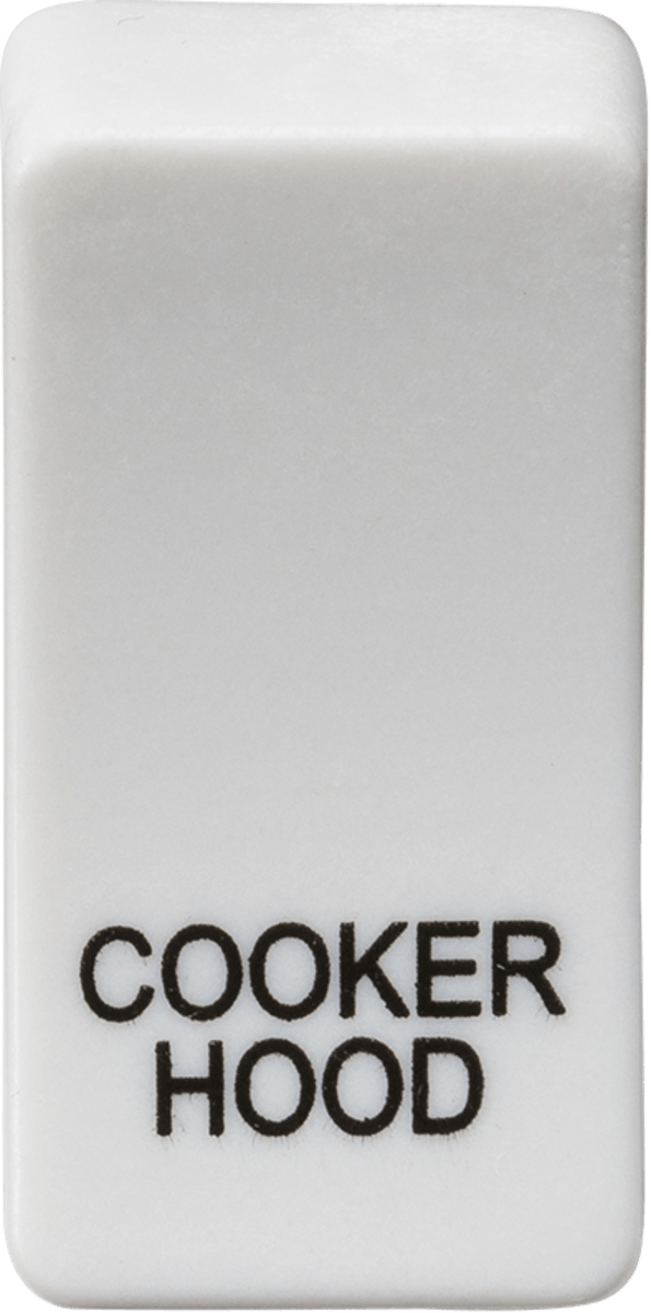 Knightsbridge MLA GDCOOKU Switch cover "marked COOKER HOOD" - white - Knightsbridge MLA - Falcon Electrical UK