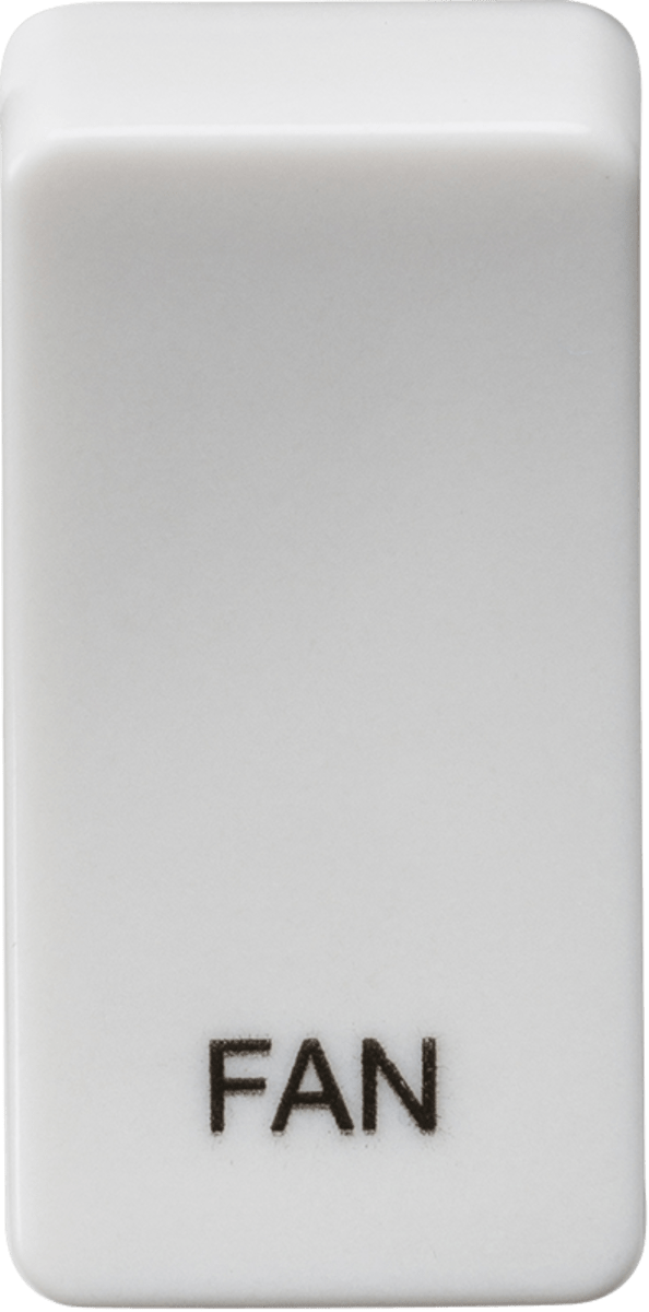 Knightsbridge MLA GDFANU Switch cover "marked FAN" - white - Knightsbridge MLA - Falcon Electrical UK