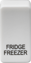 Knightsbridge MLA GDFRIDU Switch cover "marked FRIDGE/FREEZER" - white - Knightsbridge MLA - Falcon Electrical UK