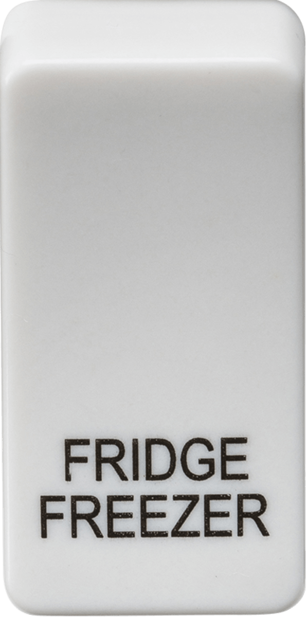Knightsbridge MLA GDFRIDU Switch cover "marked FRIDGE/FREEZER" - white - Knightsbridge MLA - Falcon Electrical UK